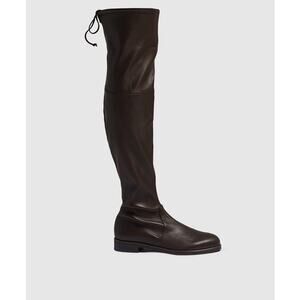 Stuart Weitzman Brown Leather Lowland Low Over The Knee Boots Size 6B